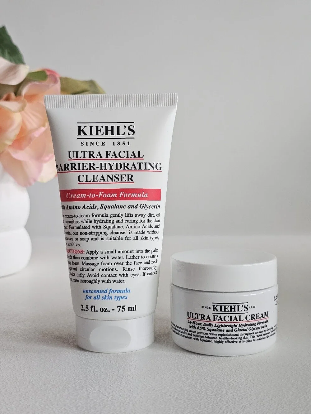 Kiehl’s Ultra Facial Hydration Duo NEW Sealed Cleanser & Cream No Box